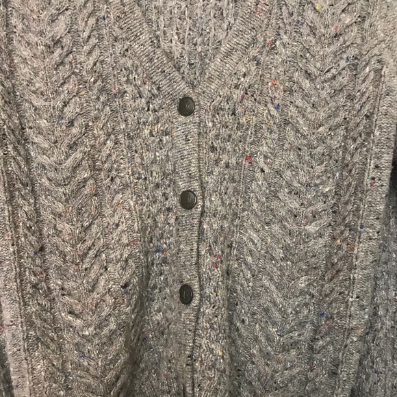 Rag & Bone Gray Specked Slouchy “Grandpa” Cardigan - Picture 7 of 8